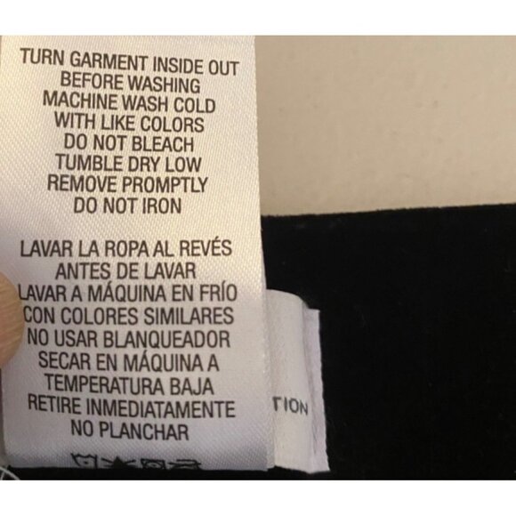 Black Velvet Wide-Leg Pants Elastic Waist Comfortable Fit XL - Picture 3 of 7